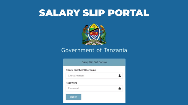 Watumishi salary slip Online Portal How to Login & Register