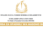 Bank of Tanzania (BOT) Scholarship 20252026