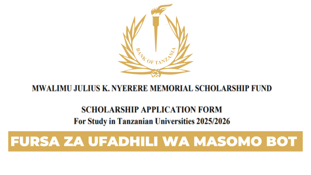 Bank of Tanzania (BOT) Scholarship 20252026