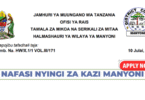 Manyoni District Council Vacancies July 2025