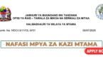 Mtama District Council Vacancies July 2025