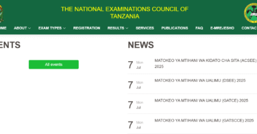 NECTA 2025 Results Are Out: Check ACSEE, DSEE, GATCE, and GATSCCE Exam Results Here
