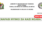 AZO LA NAFASI ZA KAZI HALMASHAURI YA WILAYA YA NGARA 09-07-2025