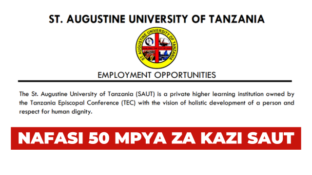 St. Augustine University of Tanzania (SAUT) New Vacancies July 2025