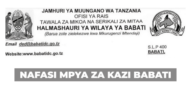 Babati Town Council Vacancies August 2025