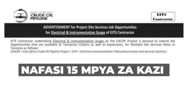 EACOP & EITS Contractor 15 Vacancies August 2025