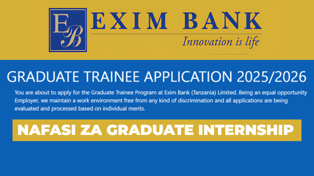 Exim Bank Graduate Trainee Program August 2025