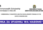Fully Funded Commonwealth Scholarship Open for Tanzanians 20262027
