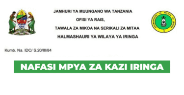 Iringa District Council Vacancies August 2025