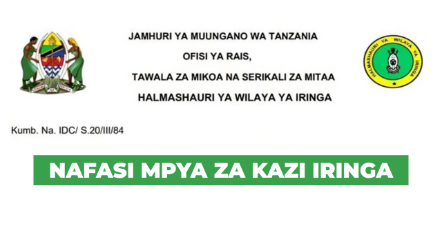 Iringa District Council Vacancies August 2025