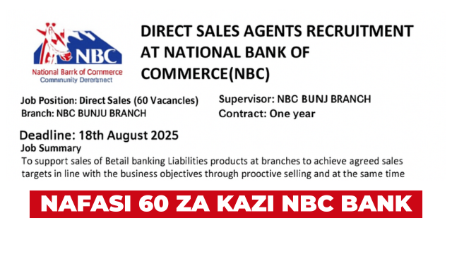 NBC Bank Direct Sales Agent 60 Vacancies August 2025 (1)