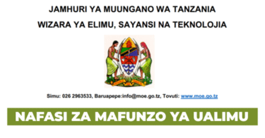 Nafasi za Mfunzo ya Ualimu Awamu ya Pili 20252026