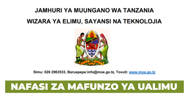 Nafasi za Mfunzo ya Ualimu Awamu ya Pili 20252026