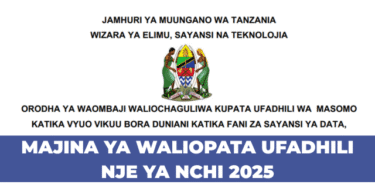 List of Selected applicants for SAMIA SCHOLARSHIP EXTENDED (DSAI+) 20252026