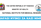 NIMR Vacancies September 2025