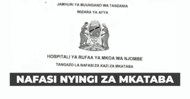 Njombe Regional Referral Hospital Vacancies September 2025