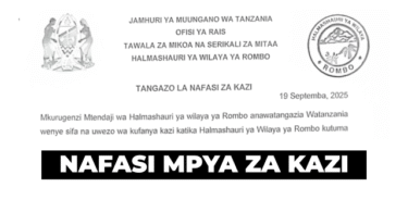 Rombo District Council 5 Vacancies September 2025