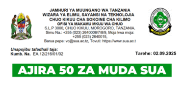 Sokoine University of Agriculture (SUA) – 50 Positions for Agriculture Graduates