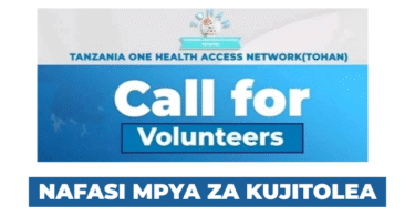 TOHAN Tanzania Volunteers Vacancies September 2025