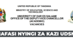 UDSM Vacancies September 2025