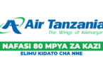 Cabin Crew Jobs at Air Tanzania (80 Posts) – October 2025