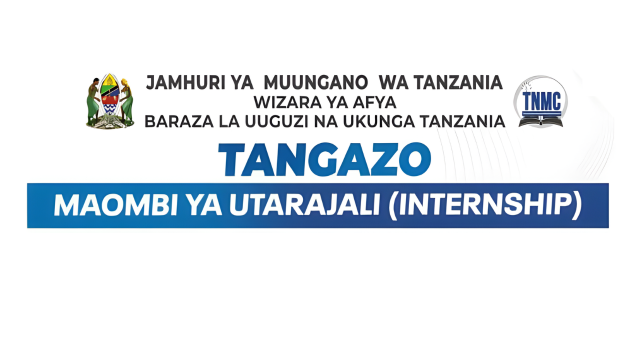 Tanzania Nursing Council (TNMC) Internship 2025